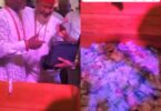Celebrant devices new means for his guests to spray him money at his party