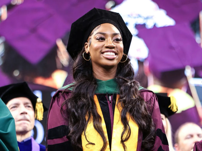 Girl who started college at 10 earns doctorate degree at 17