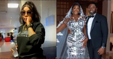 Angela Okorie fires back at Mercy Johnson's husband, tags him 'houseboy'