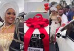 Davido gifts his wife Chioma Adeleke brand new SUV as wedding gift (video)