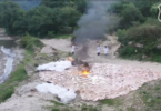 El Salvador authorities burn a 2.7-ton pile of cocaine worth an estimated $67 million (video)