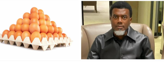 Get a hen and give it corn. Every day, it will lay eggs for you - Reno Omokri tells Nigerians complaining about the price of eggs
