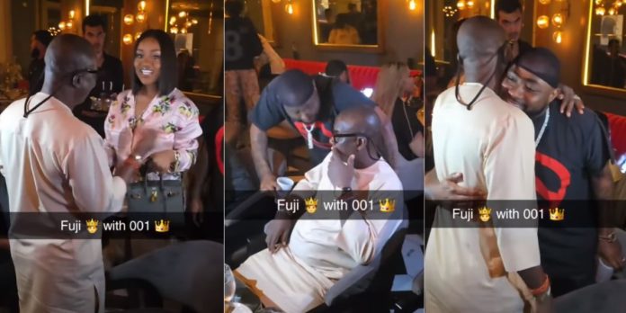 moment Davido introduces his wife Chioma to Fuji icon K1 De Ultimate at a recent event in US